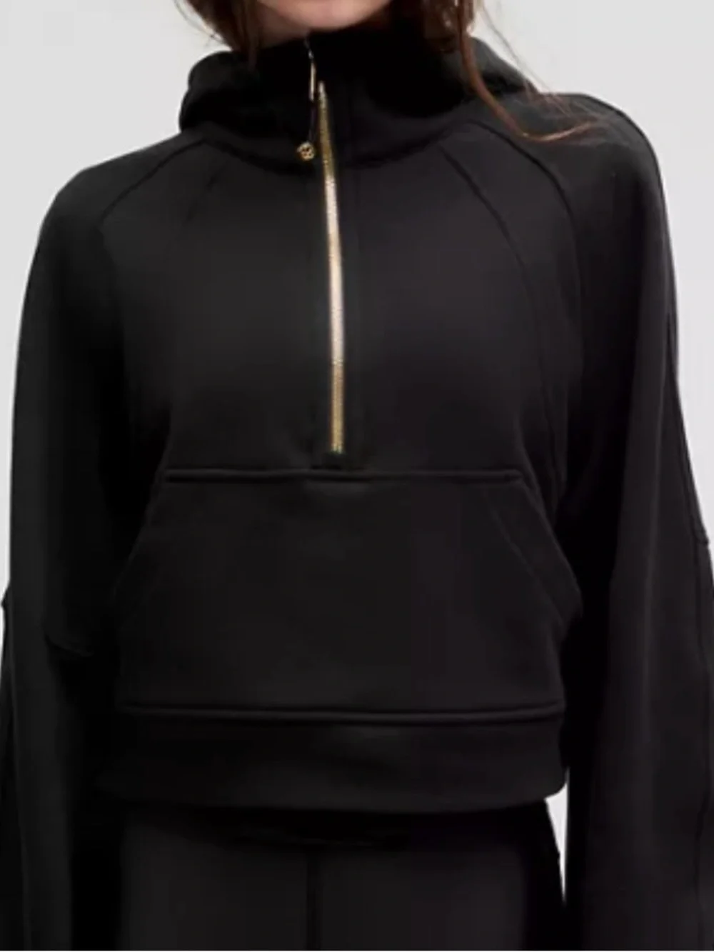 lululemon athletica Black Scuba Oversized Half-Zip Hoodie
